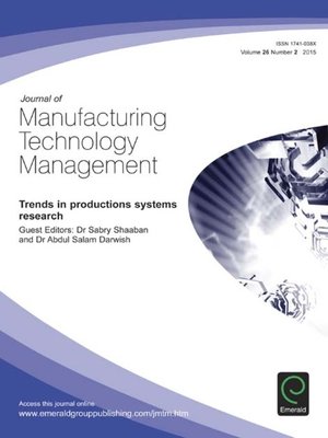 cover image of Journal of Manufacturing Technology Management, Volume 26, Issue 2